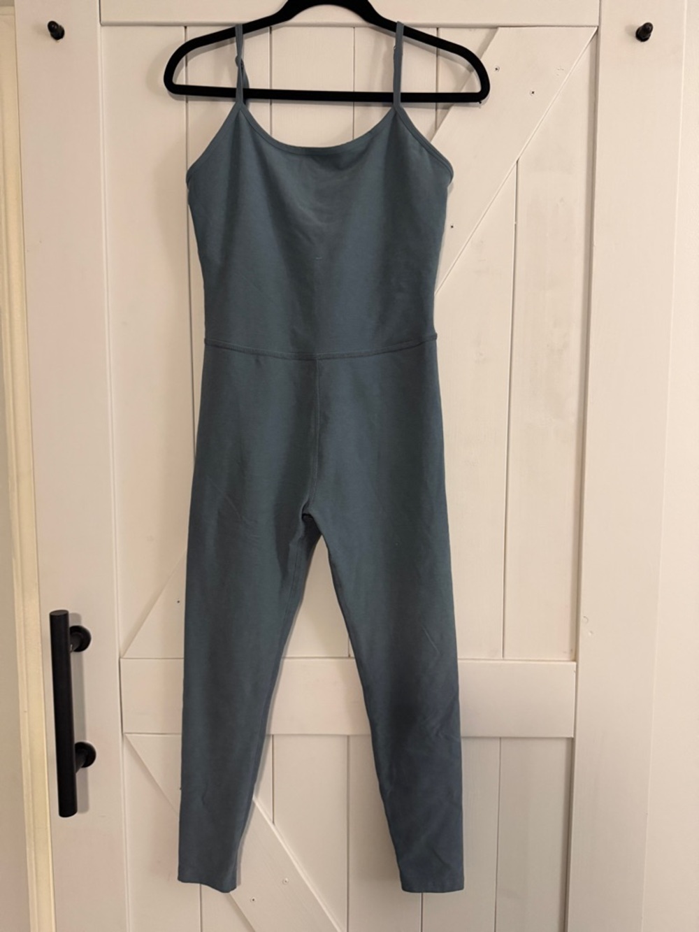 Beyond Yoga Slim Strap One-Piece Jumpsuit in Slate Blue